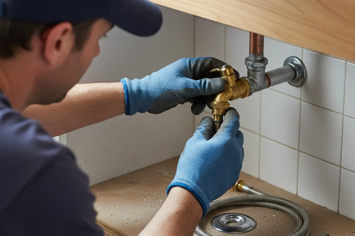 Shutoff valve and fitting work during Repiping in Knickerbocker